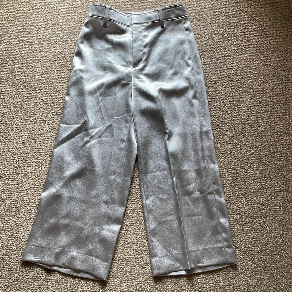 Silver wide leg Vince pants